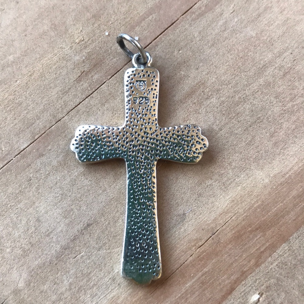 Solid Sterling Cross Pendant - image 3